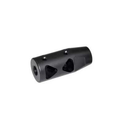 1/2x28 Muzzle Brake for 9mm - Steel - Black