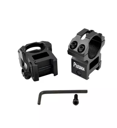 1” Quick Release High Profile Scope Rings for Picatinny Rails