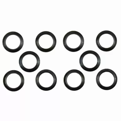 10 Pack Black Oxide Finish Steel Crush Washers