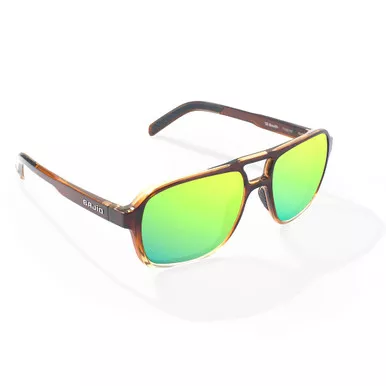 12 South Green Mirror Glass Lens / Whiskey Fade Gloss Frame