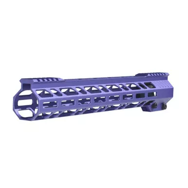 15" M-LOK Anodized Purple Free Float Handguard for 223/5.56 Uppers