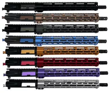 16″ AR-15 .350 Legend Rifle Upper, Black Barrels 1:16 Twist 15″ Rail