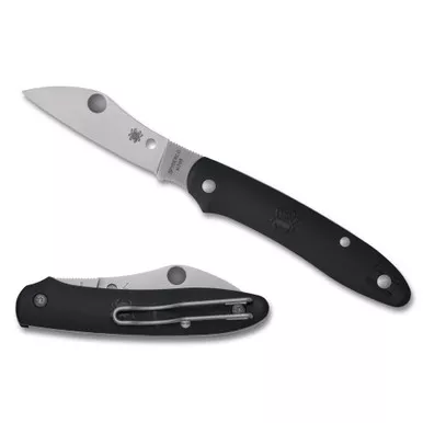 2.74" Black Spyderco Roadie XL Lightweight