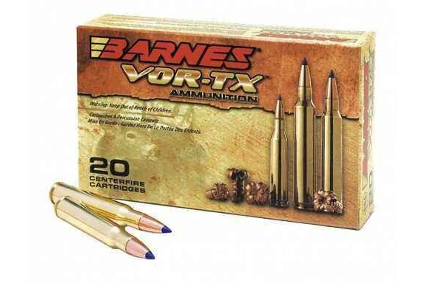 22-250 Remington 20 Rounds Ammunition Barnes 50 Grain Hollow Point