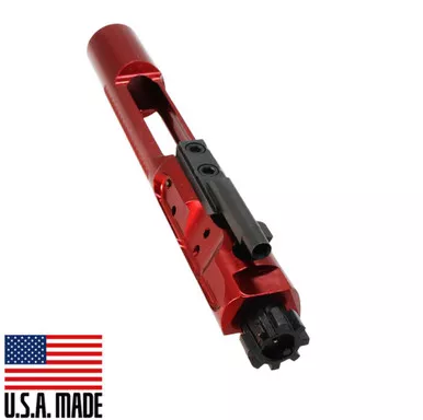 .223/5.56 Polished Aluminum Lightweight Competition Bolt Carrier Group - Red
