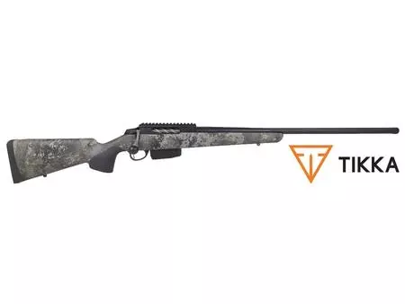 308 Tikka T3X Strata Black Cerakote 24″ Heavy Barrel Fluted Threaded