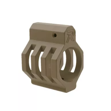 .750 Low Profile Steel Gas Block Caged with Roll Pins & Wrench - Cerakote FDE