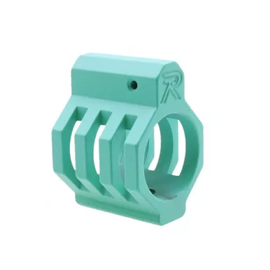 .750 Low Profile Steel Gas Block Caged with Roll Pins & Wrench MADE IN USA - Cerakote Pink