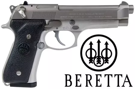 9mm Beretta 92FS Inox: Stainless/Synthetic