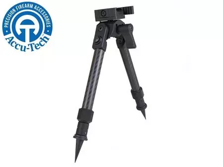 AccuTech Bipod Carbon QD Picatinny Spiked Feet