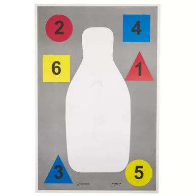 Action Target Action Target Anatomy and Command Training Target - Model DT-ANTQ-A-100 (100 Pack)