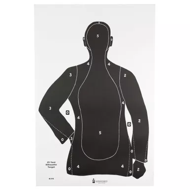 Action Target Action Target B-21E Black Target Pack - Ideal for Shooting Range and Training Use