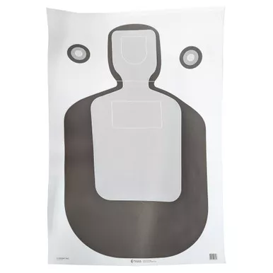 Action Target Action Target, TQ-19 Photo Target With Vital Anatomy, 23"x35", 100 Per Box F-TQ19ANT-AV2-100