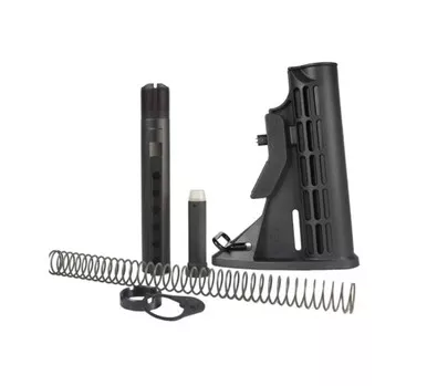 Adjustable Mil Spec Carbine Buttstock Kit Black