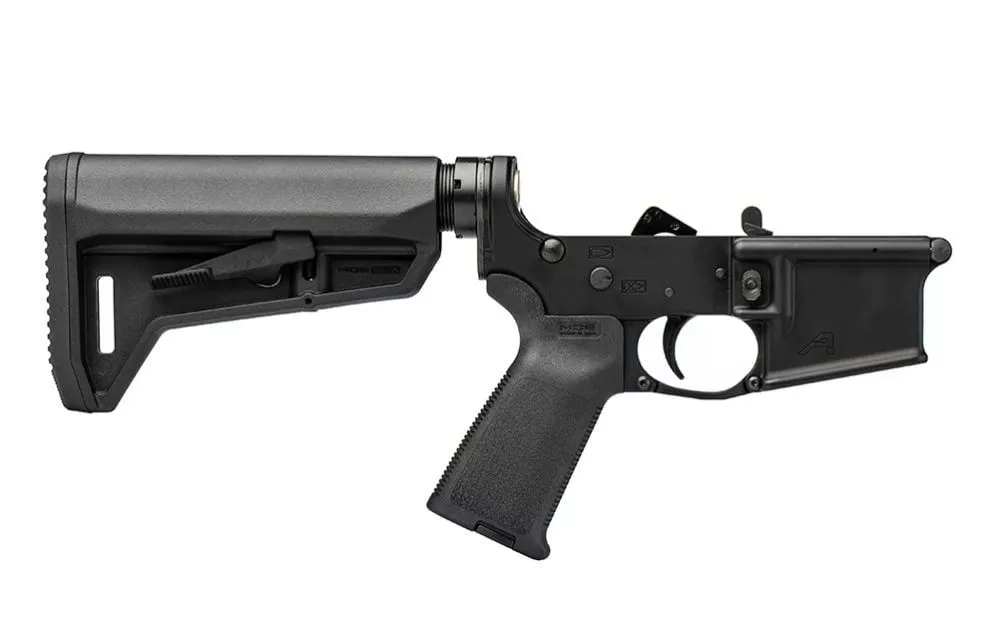 AERO PRECISION AR-15 COMPLETE LOWER RECEIVER W/ MOE GRIP & SL-K CARBINE STOCK – APAR501192