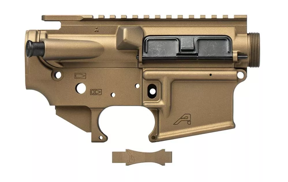 Aero Precision AR-15 Threaded Stripped Receiver Set w/ Trigger Guard – Bronze – APCS100823