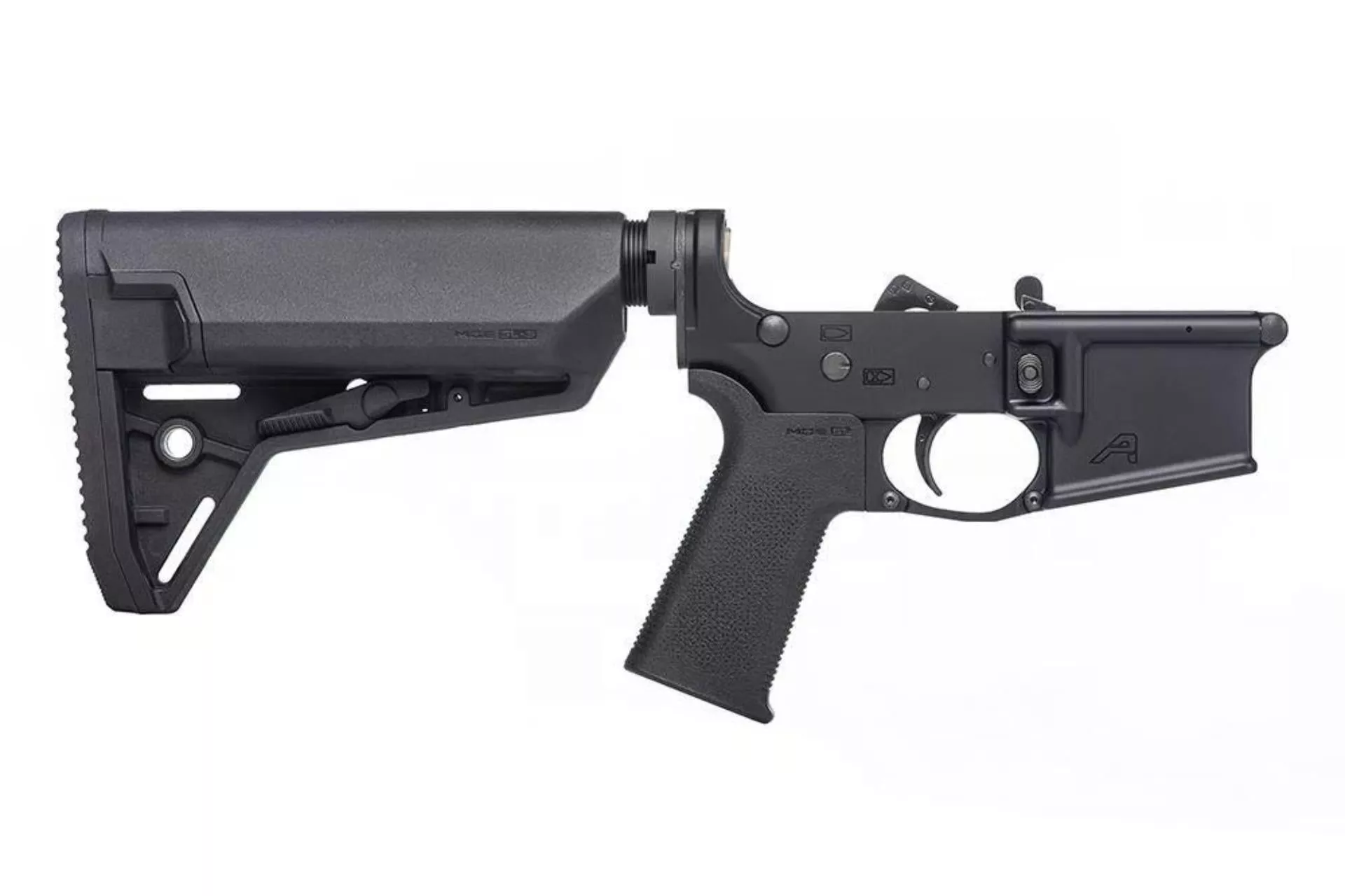 Aero Precision AR15 Complete Lower Receiver w/ MOE SL Grip & SL-S Carbine Stock – Anodized – APAR501132