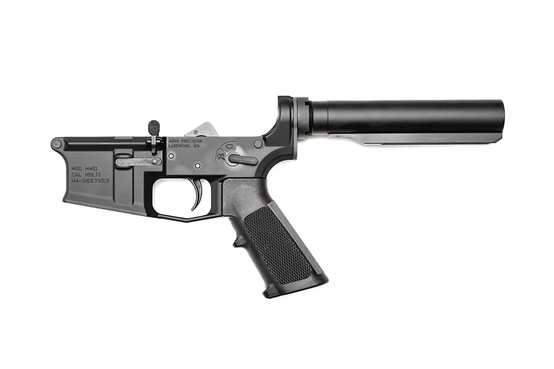 Aero Precision M4E1 Complete Lower Receiver w/ ALG QMS Trigger – Anodized Black – APAR600680