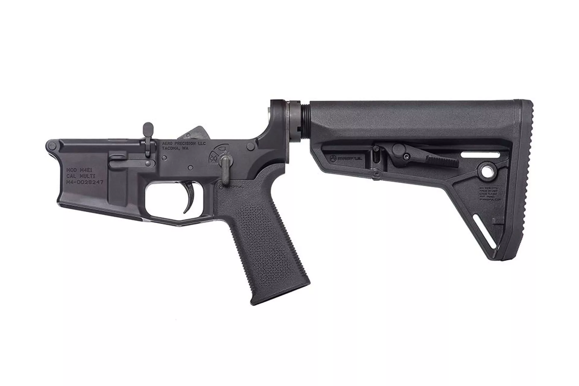 Aero Precision M4E1 Complete Lower Receiver w/ MOE SL Grip & SL Carbine Stock – Anodized – APAR600116