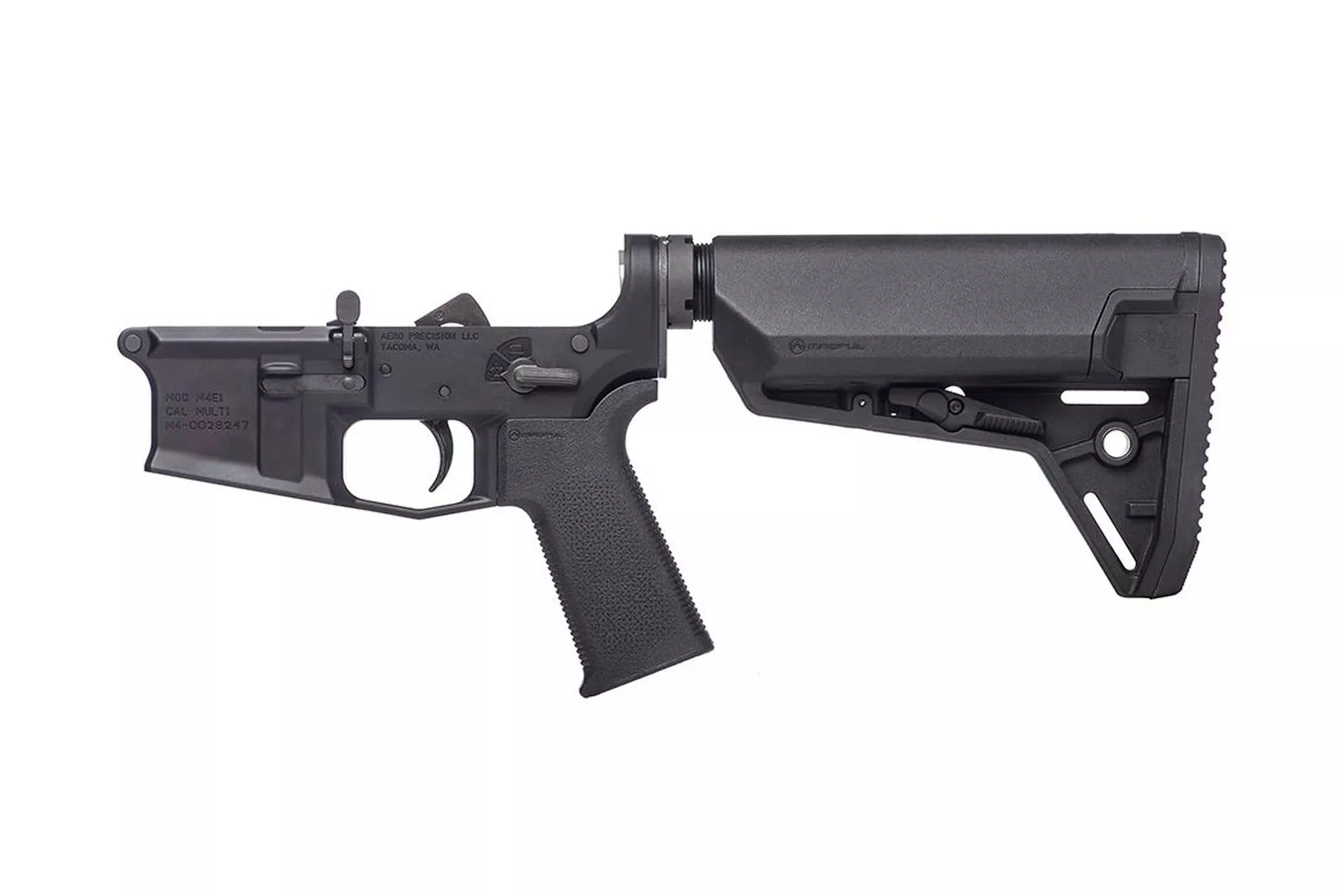 Aero Precision M4E1 Complete Lower Receiver w/ MOE SL Grip & SL-S Carbine Stock – Anodized – APAR600118