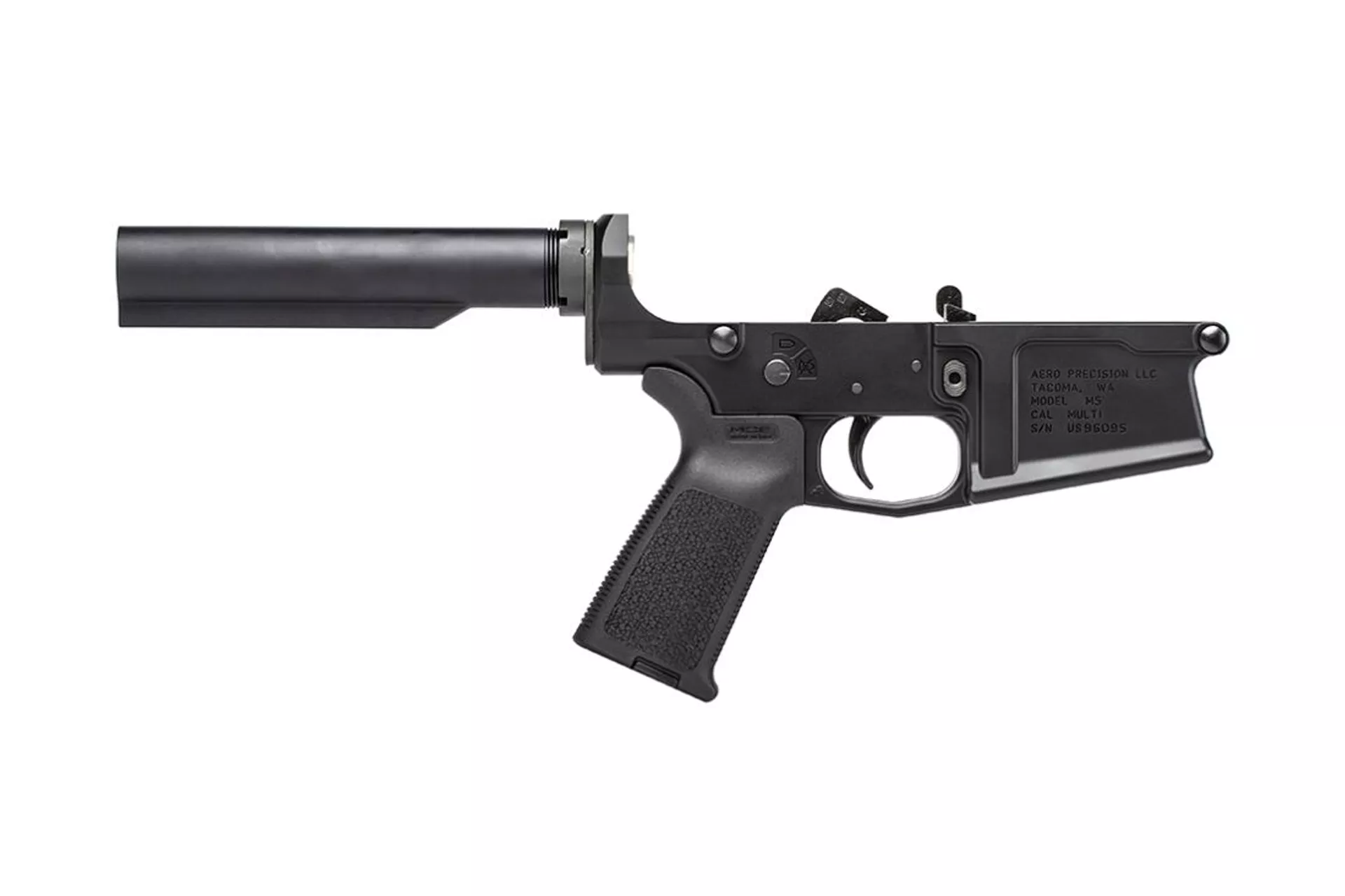 Aero Precision M5 Complete Lower Receiver w/ Magpul MOE Grip No Stock – Anodized Black – APAR308012