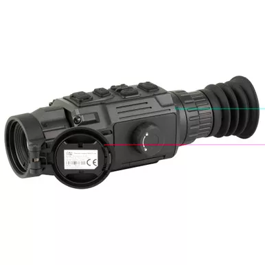 AGM Global Vision Rattler V2, 1X/2X/4X/8X Digital Zoom, 3.5-28 Magnification, 25mm Objective, Multiple Reticles, 256x192 Resolution, Includes QD Mount, Matte Finish, Black 314218550204R221