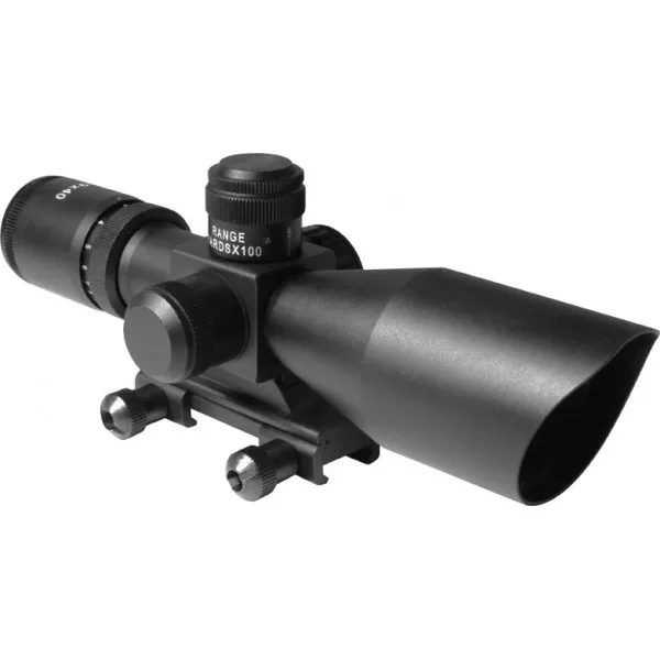 Aim Sports 3-9X40 DUAL-ILLUMINATED SCOPE w/ CUT SUNSHADE / BDC / PICATINNY MOUNT / MIL-DOT RETICLE