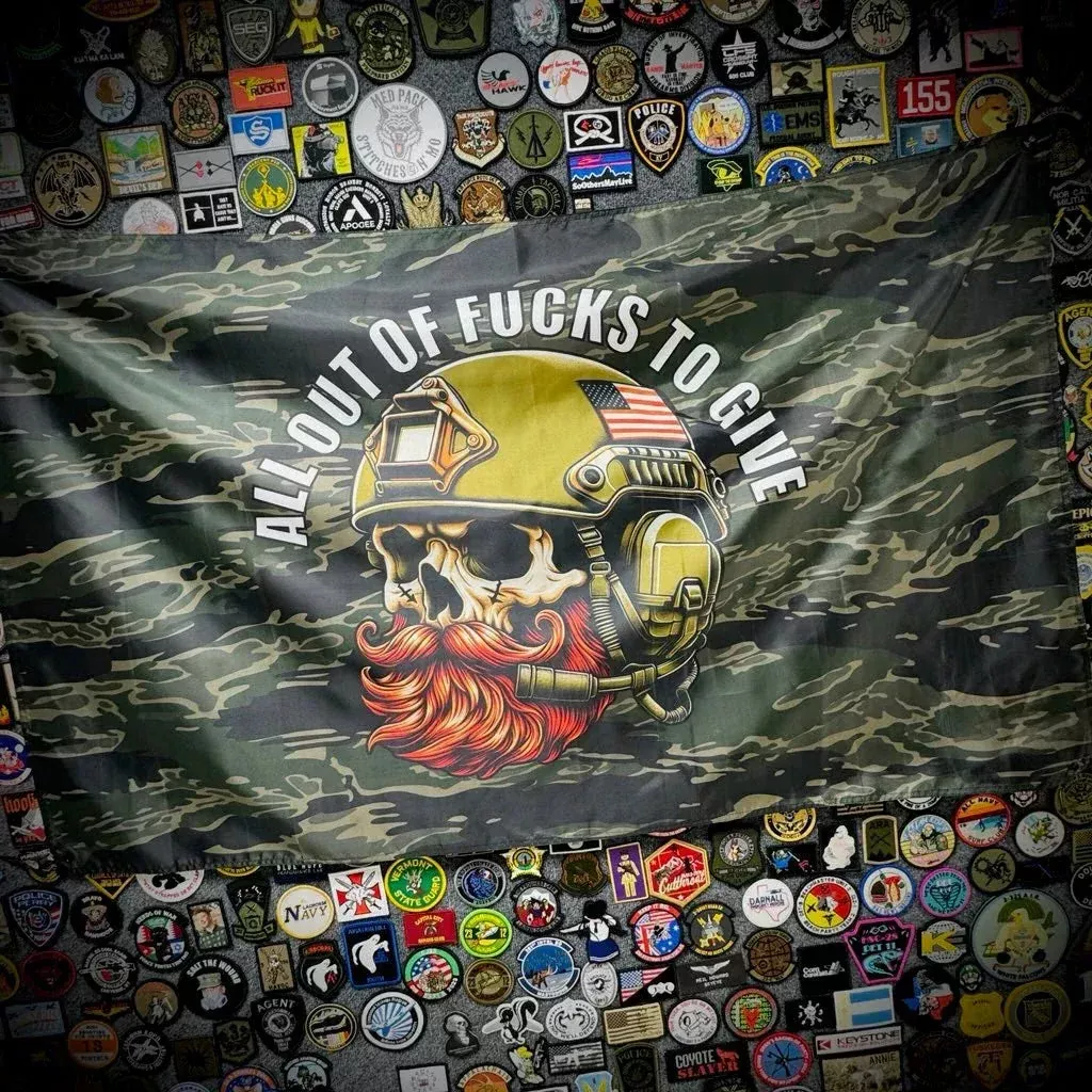 All Out Of Fucks To Give - 3'x5' - Wall Banner