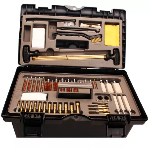 Allen Company Universal Gun Cleaning Kit & Tool Box – Rifle, Shotgun & Handgun Gun Cleaner Kit – 65-Piece – Gun Accessories for Men and Women – Cleaning Kit Gun Case – Black