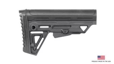 Alpha Mil Spec Collapsible Rifle Butt Stock - Black