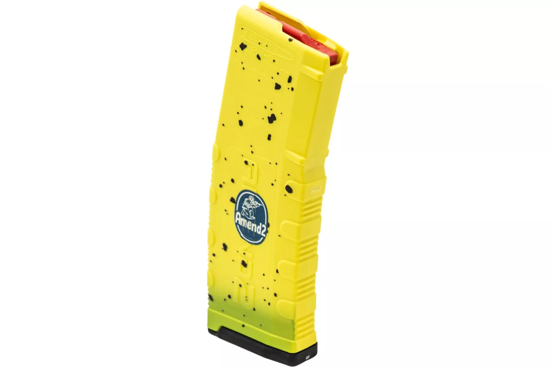 Amend2 AR-15/M4/M16 5.56x45mm NATO/.223 Remington Mod-2 Yellow Custom Printed Banana 30-Round Magazine – 556BANANA30
