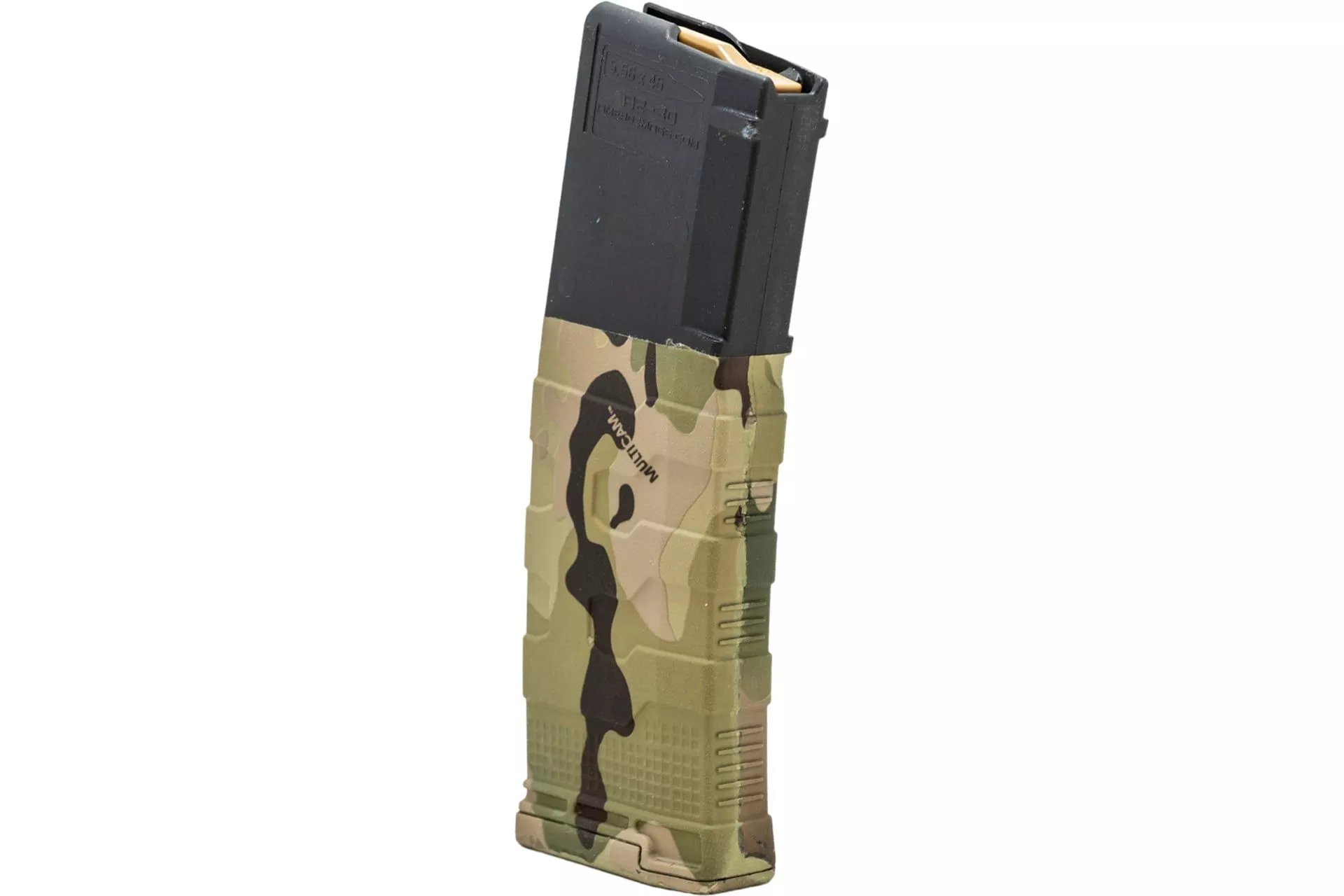 Amend2 AR-15/M4/M16 5.56x45mm NATO/.223 Remington Mod-3 Black Hydro Dipped Multicam Tropic 30-Round Magazine – 556MOD3MCT30