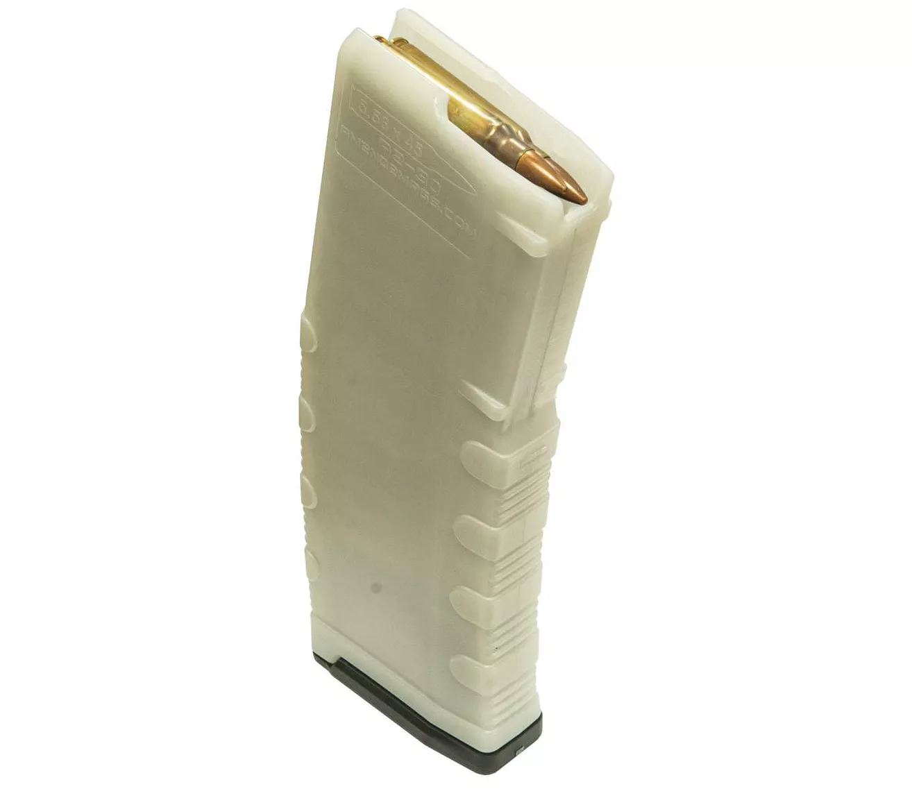 Amend2 AR-15/M4/M16 5.56x45mm NATO/.223 Remington Mod-C Translucent Glow-In-The-Dark 30-Round Magazine – 556MODCGLOW30