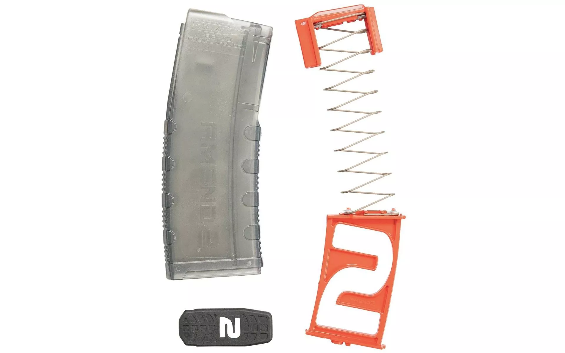 Amend2 AR-15/M4/M16 5.56x45mm NATO/.223 Remington Mod-C Translucent Smoke 10/30 10-Round Magazine – Restricted State Compliant – 556MODCS1030
