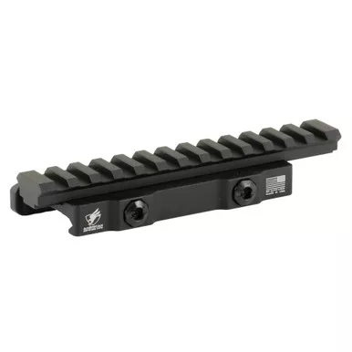 American Defense Mfg. AD-1700, Quick Detach Riser Mount, Fits Picatinny, Anodized Finish, Black AD-1700-XLR-STD