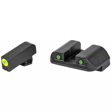 AmeriGlo AmeriGlo Trooper Night Sight Set for Glock 42/43 with Green Lime Dots