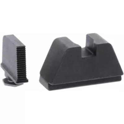 AmeriGlo GL470 Optic Compatible Sight Set for Glock 2XL Tall Serrated Front Sight- Black Rear Sight
