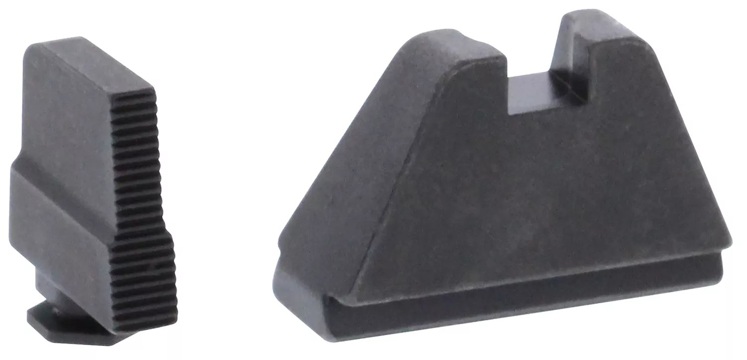AmeriGlo GL507 Optic Compatible Sight Set for Glock5XL Tall Serrated Front Sight-Black Rear Sight
