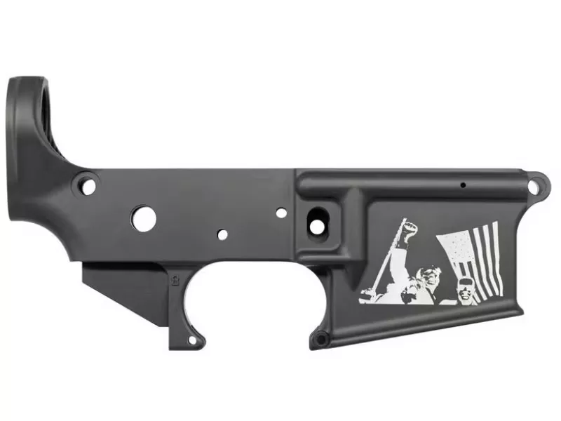 Anderson Manufacturing AM-15 Stripped Lower Receiver – Trump Survivor – BLEM