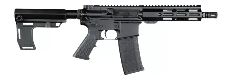 Andro Corp Industries 3008CBMPS ACI-15 CQB 300 Blackout 30+1 Black Nitride Threaded Barrel, Black Anodized Aluminum Receiver w/Picatinny Rail, M-LOK Handguard, Black Polymer SBA3 Pistol Brace, A2 Grip