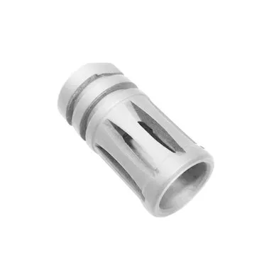 AR-15/.223/5.56 A2 Muzzle Brake for 1/2"x28 Pitch - 5 Ports - Cerakote Glacier Silver