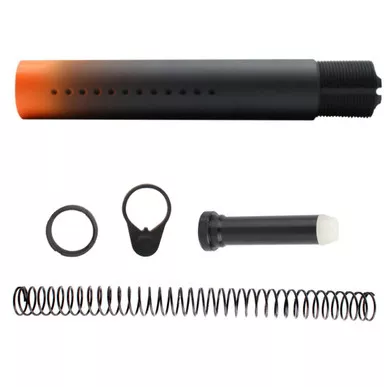 AR-15 .223/5.56 Complete Pistol Buffer Tube Kit Cearkote Gradient - Black and Orange