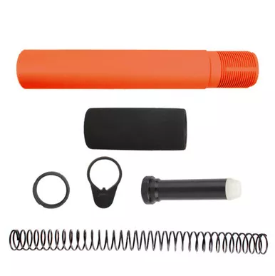 AR-15 .223/5.56 Complete Pistol Buffer Tube Kit - Cerakote Hunter Orange