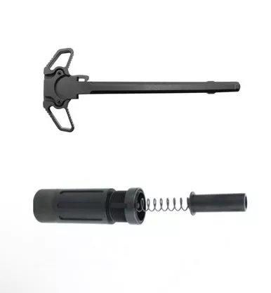 AR-15 3.5" Short Buffer System - Ambi Charging Handle Combo - Cerakote Black
