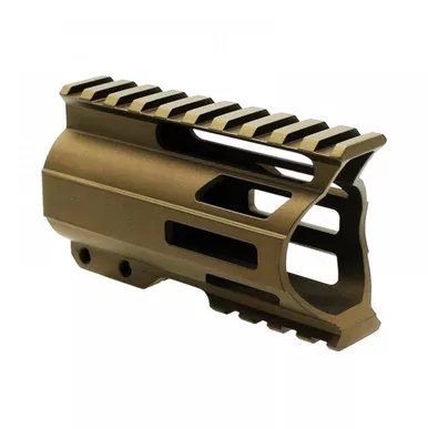 AR-15 4" Combat Modular M-Lok Handguard "C" Cut - CERAKOTE Burnt Bronze