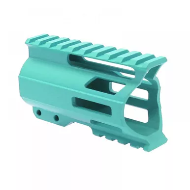 AR-15 4" Combat Modular M-Lok Handguard "C" Cut - CERAKOTE Robins Egg