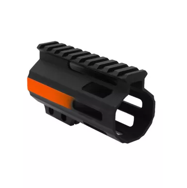 AR-15 4" M-LOK Parallelogram Handguard - MADE IN USA - CERAKOTE GRADIENT ORANGE