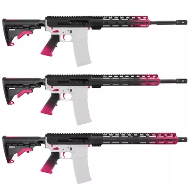 AR-15 5.56 NATO 16" SIDE-CHARGING CARBINE KIT WITH M-LOK HANDGUARD LENGTH OPTION - CERAKOTE GRADIENT RED