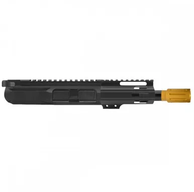 AR-15 5.56 NATO 5'' PISTOL - BILLET UPPER WITH 4'' HANDGUARD FMLUS-4 - GOLD MUZZLE BRAKE