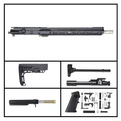 AR-15 5.56 NATO 'SILVER SENTINEL' 16-INCH STAINLESS RIFLE FULL BUILD KIT